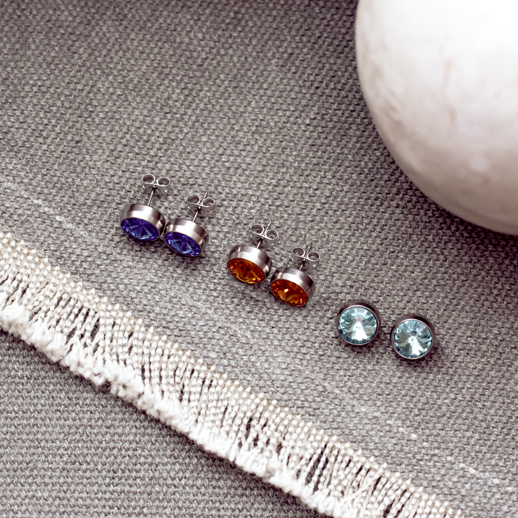 Ohrstecker Laura mit Premium Crystal in 8 mm