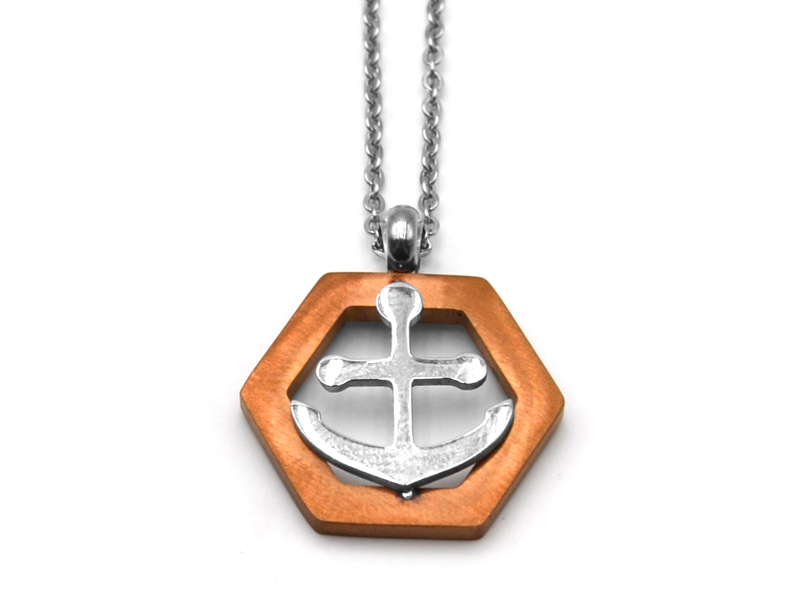 Edelstahlkette "Anker" (45+5cm)