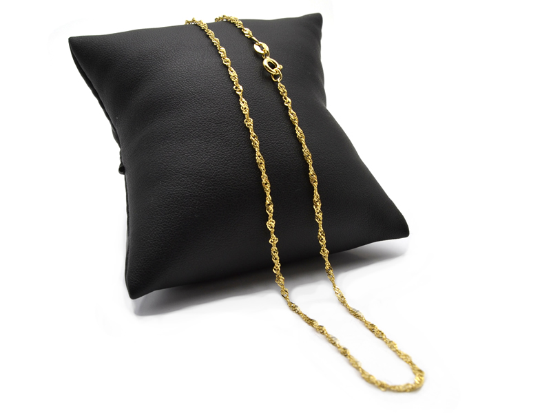 Singaporekette (42cm) vergoldet